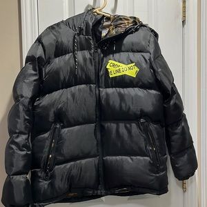 Men's off white puffer jacket